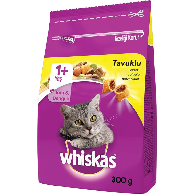 WHİSKAS 300 GR KURU MAMA TAVUKLU